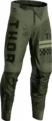 Thor Pulse Combat S23, Textilhose Jugend - Dunkelgrün/Schwarz - 26 von Thor