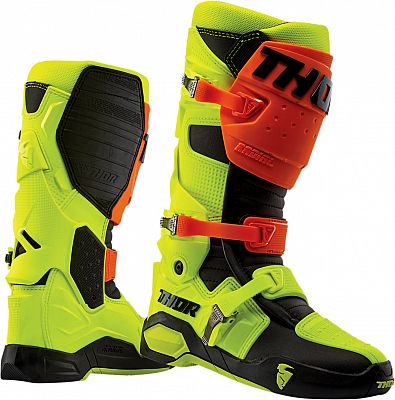 Thor Radial MX S23, Stiefel - Orange/Gelb - 8 US von Thor