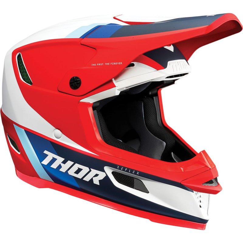 Thor Reflex Apex Mips Motocross Helm rot/weiss/blau von Thor