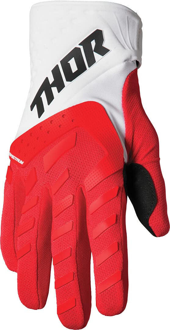 Thor Spectrum Touch Motocross Handschuhe Rot/Weiß L von Thor