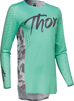 Thor Sportmode Shadow, Trikot Damen - Türkis/Dunkelgrau/Hellgrau - XL von Thor
