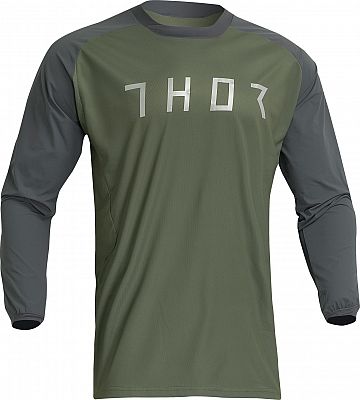 Thor Terrain, Trikot - Dunkelgrün/Dunkelgrau - 3XL von Thor