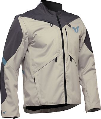 Thor Terrain S25, Textiljacke wasserdicht - Beige/Dunkelgrau - XXL von Thor