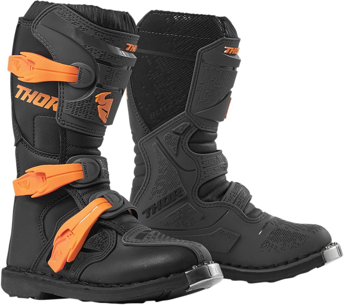 Thor Youth Blitz XP off -road boots Charcoal/Orange von Thor