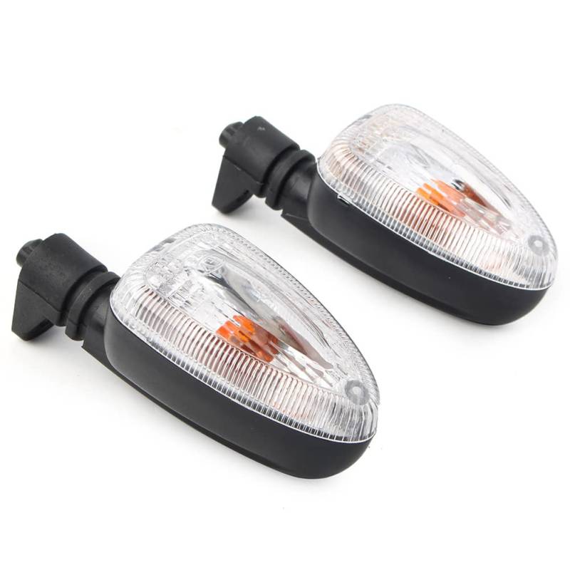 Three T FSFY 1 Paar klare Blinker-Kontrollleuchte für BMW F650GS R1200GS F800GS HP2 Enduro (weiße Linse) von Three T