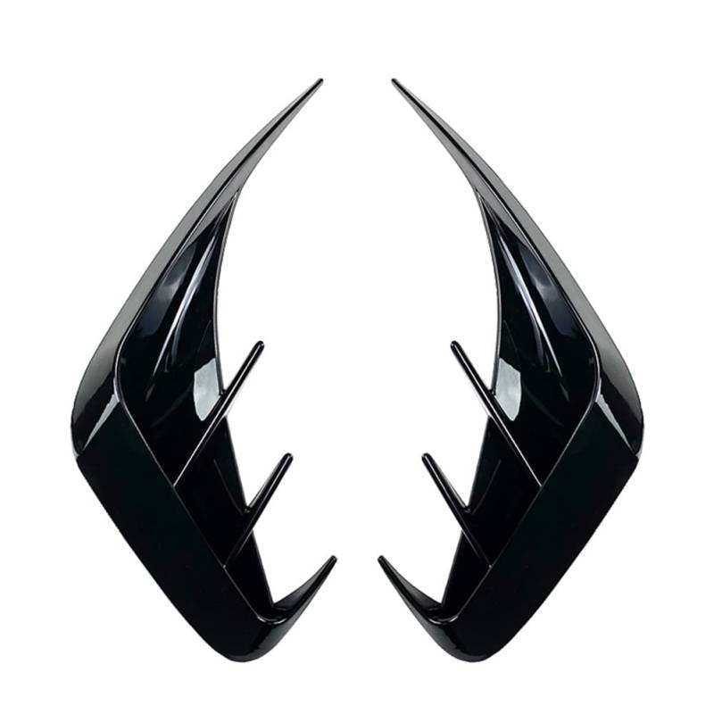 FSFY Heckstoßstange Enten Lip Splitter Feiner Spoiler Trim Dekoration für BMW 3er G20 G21 M-Sport M340i 2019 2020 2021 Glänzend Schwarz von Three T