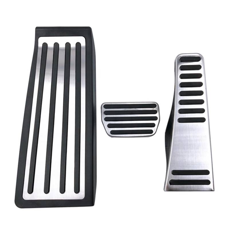 FSFY LHD Fußstütze Bremse Gas Pedale Abdeckung Edelstahl Auto Fußpedal Protektor Kit für Volvo XC90 2015-2023 Nur für Linkslenker Autos von Three T