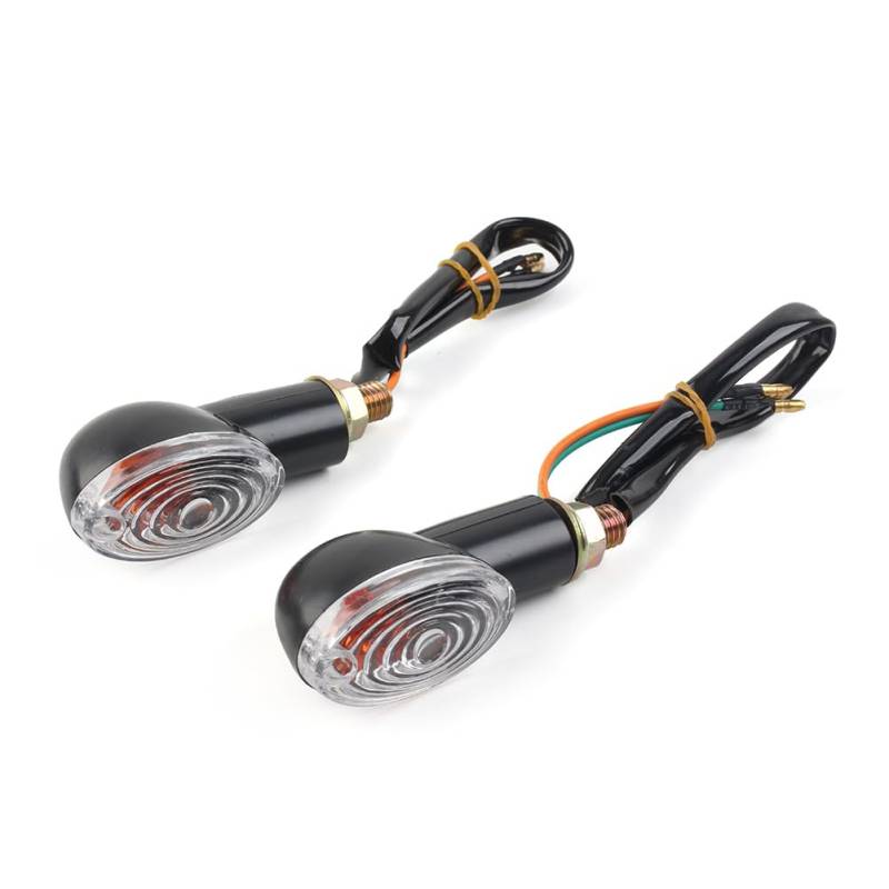 Three T FSFY Motorrad-Blinker vorne oder hinten, 12 V Blinker-Blinker-Lampenverkleidung, 2 Stück, für Kawasaki KLX110 2009, klar von Three T