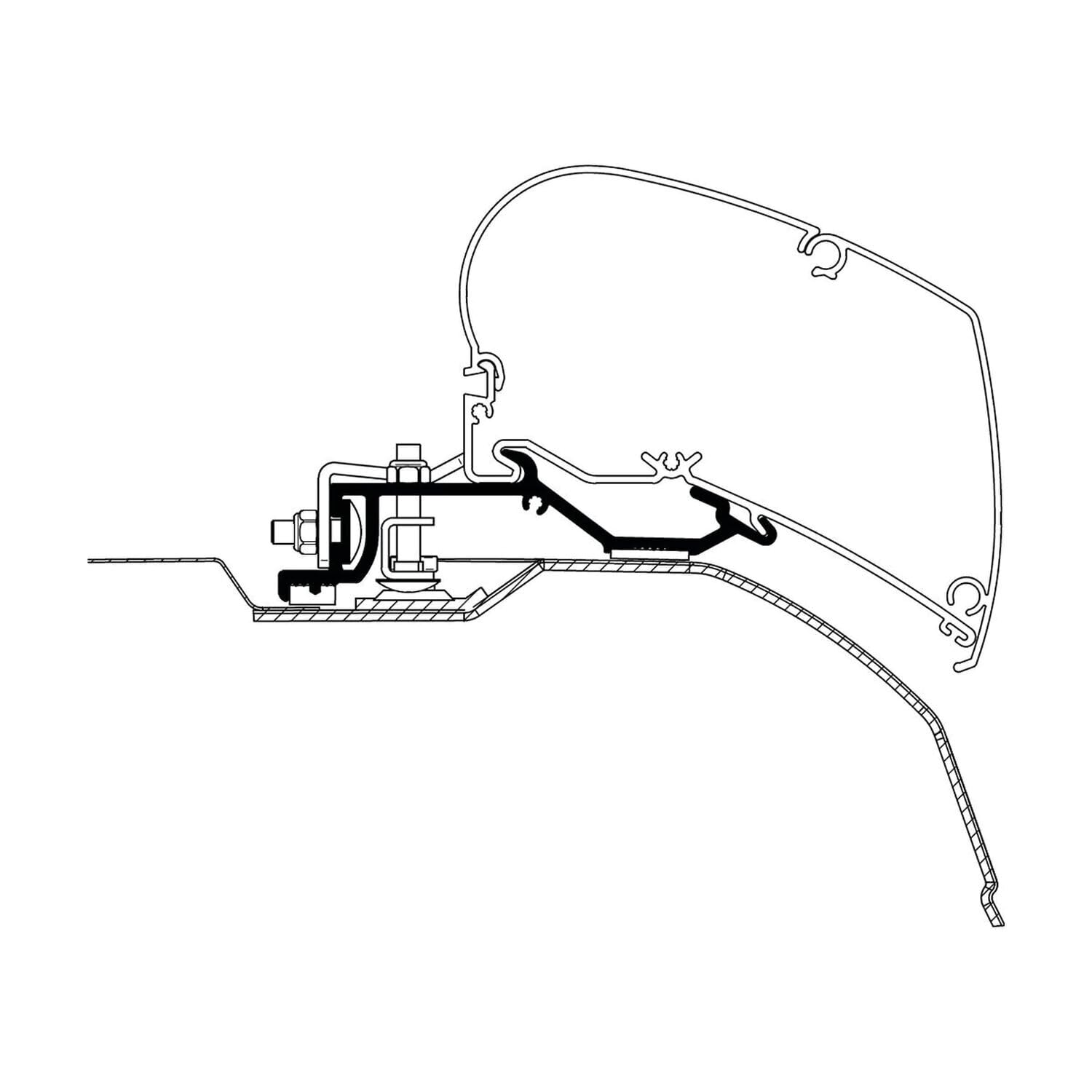 THULE Adapter für Fiat Ducato H2 ab Bj 07/2006 375-400cm THULE Adapter für Fiat Ducato H2 ab Bj 07/2006 375-400cm von Thule