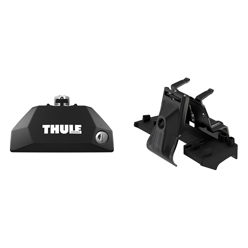 Thule 710600 Fußsatz für Dachträger 4-teilig & 186009 Montageset von Thule