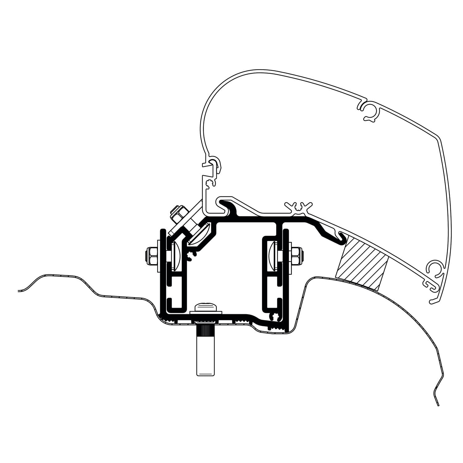 Thule Markisen-Adapter für VW Crafter 2017 / MAN TGE Omnistor 6300/6200 Camping Wohnwagen Wohnmobil Thule Markisen-Adapter für VW Crafter 2017 / MAN TGE Omnistor 6300/6200 Camping Wohnwagen Wohnmobil von Thule