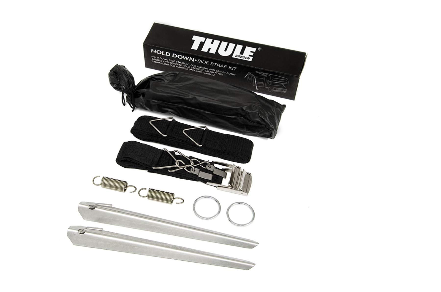 Thule Sturmverspannung Hold Down Side Strap Kit, Schwarz, kompatible mit Caravan von Thule