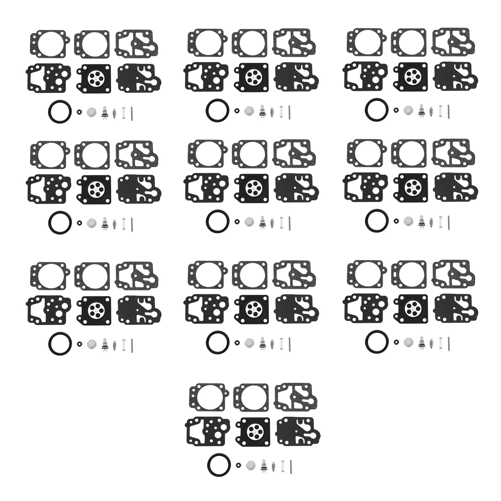 Tiamu 10 Set Vergaser-Reparaturmembran-Kit Membrane Dichtung für Walbro K20-WYJ Echo Husqvarna Toro Ryobi Honda Homelite Trimmer Tiamu 10 Set Vergaser-Reparaturmembran-Kit Membrane Dichtung für Walbro K20-WYJ Echo Husqvarna Toro Ryobi Honda Homelite Trimmer von Tiamu