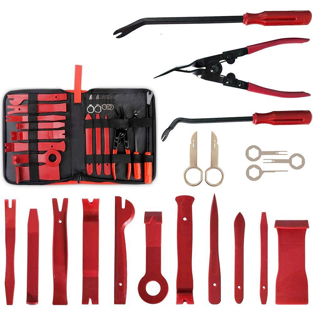 Tian 19tlg Auto Demontage Werkzeug Fahrzeug Innen-Verkleidung Hebelwerkzeug Zierleistenkeile-Set Universal Auto Trim Removal Reparatur Werkzeuge Tian 19tlg Auto Demontage Werkzeug Fahrzeug Innen-Verkleidung Hebelwerkzeug Zierleistenkeile-Set Universal Auto Trim Removal Reparatur Werkzeuge von Tian