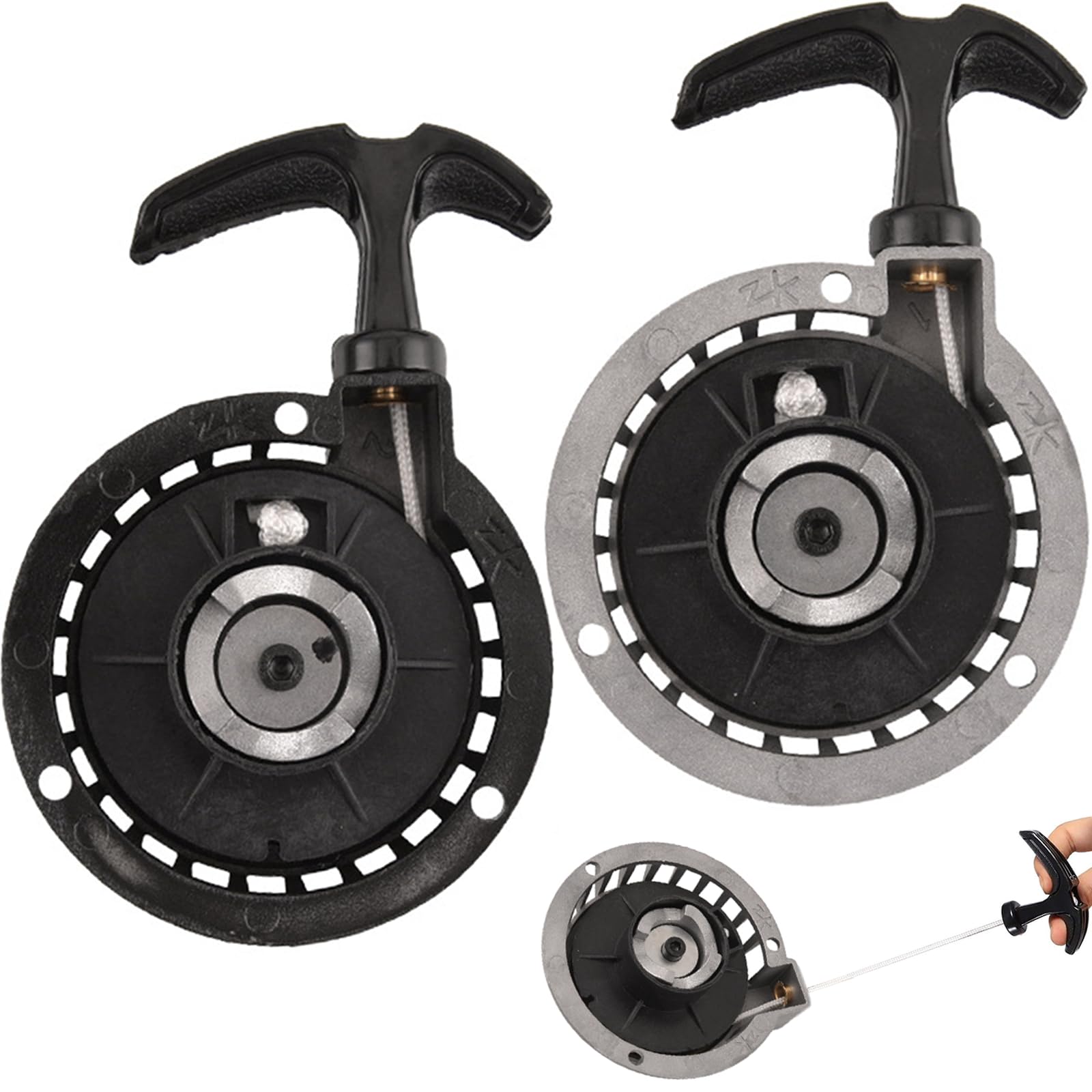 Pocketbike Seilzugstarter,Tianher 2 Stück Motorrad Starter Seilzugstarter Pullstarter Aluminium für 2 Takt 49CC Mini Zündung Motor Pocket ATV Bike Dirt Minimoto Kinderfahrrad ATV Quad Zugstarter. Pocketbike Seilzugstarter,Tianher 2 Stück Motorrad Starter Seilzugstarter Pullstarter Aluminium für 2 Takt 49CC Mini Zündung Motor Pocket ATV Bike Dirt Minimoto Kinderfahrrad ATV Quad Zugstarter. von Tianher