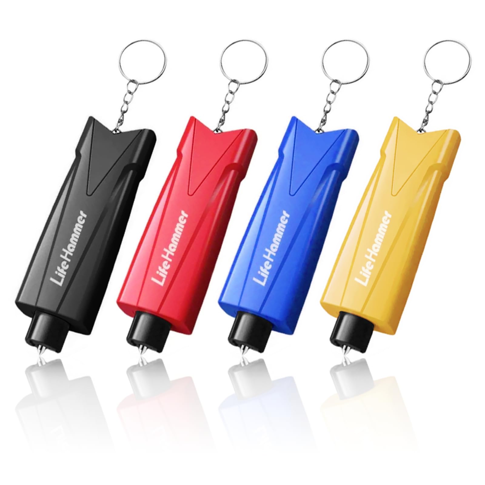 Tianher Nothammer Auto mit Gurtschneider, 4er Set Sicherheitshammer mit Gurtmesser, 2 In 1 Gurtschneider Notfallhammer, Notfallhammer Auto,Fensterbrecher Notfall Werkzeug fürs Bus KFZ Safety Tianher Nothammer Auto mit Gurtschneider, 4er Set Sicherheitshammer mit Gurtmesser, 2 In 1 Gurtschneider Notfallhammer, Notfallhammer Auto,Fensterbrecher Notfall Werkzeug fürs Bus KFZ Safety von Tianher