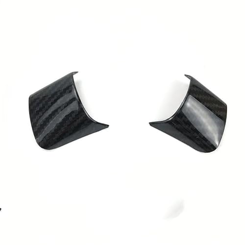 Tianwu03 Passend for Ford Focus 3 Mk3 2012–2014, Autozubehör, Lenkrad-Pailletten-Abdeckung, Aufkleber-Hülle(Trim 2pcs Black) von Tianwu03