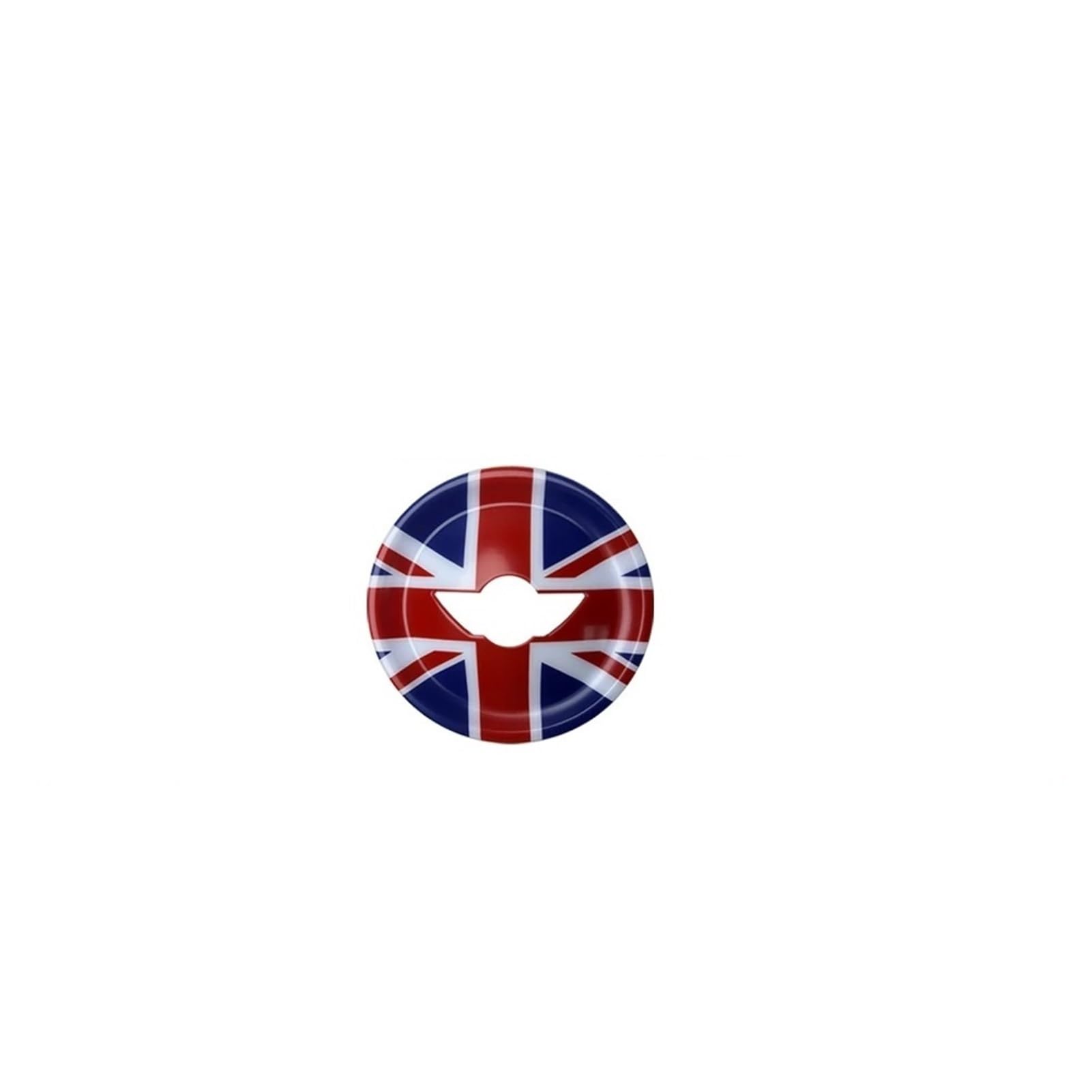 Tianwu03 Passend for MINI Cooper R50 R52 R53 Aufkleber Autozubehör Auto Lenkradmitte Dekorative Aufkleberabdeckung(Union Jack,for R50_Three-Spoke Steering) von Tianwu03