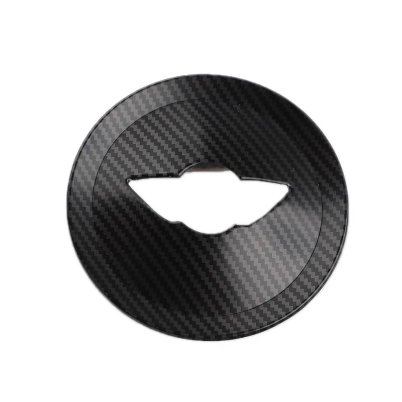 Tianwu03 Passend for Mini One Cooper S Clubman R55 R56 R57 R58 R59 R60 R61 Innenformteil-Zubehör Auto-Lenkrad-Mitte-Aufkleberabdeckung(Carbon Fiber Pattern) von Tianwu03