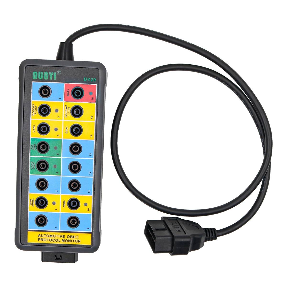 Tiardey OBD-Breakout-Box, OBDII-Protokolldetektor, Auto-CAN-Test, Breakout-Box,Protocol Detector Communication/Power/Ground Detection Breakout Box 16-pin CAN Breakout BoxFehlerdiagnose-Scan-Tool Tiardey OBD-Breakout-Box, OBDII-Protokolldetektor, Auto-CAN-Test, Breakout-Box,Protocol Detector Communication/Power/Ground Detection Breakout Box 16-pin CAN Breakout BoxFehlerdiagnose-Scan-Tool von Tiardey