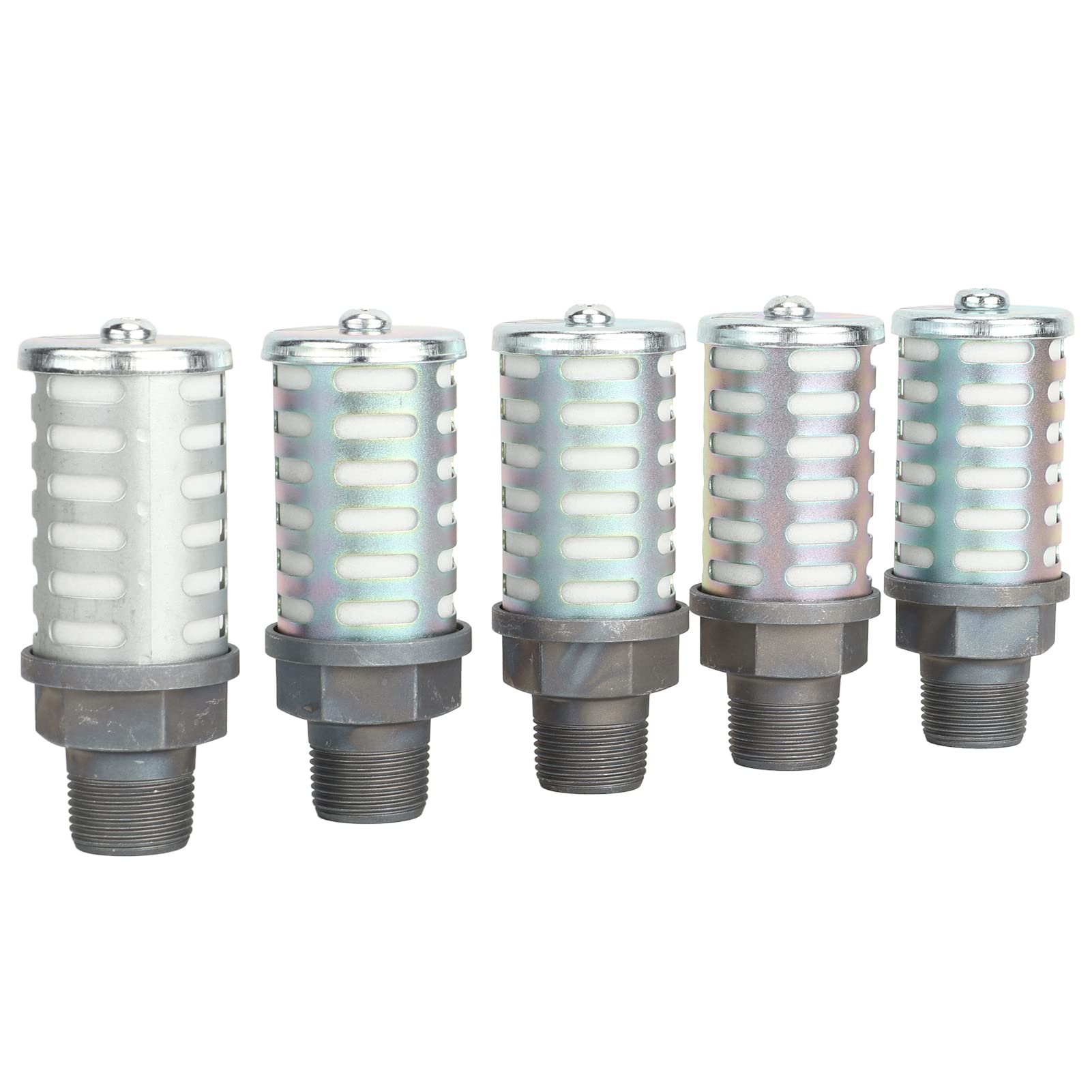 Pneumatischer Schalldämpfer, 5pcs Pneumatische Luftkompressor -Schalldruck -Hochdruckresistent Luftabsauger Schallding G3/4in Pneumatischer Schalldämpfer, 5pcs Pneumatische Luftkompressor -Schalldruck -Hochdruckresistent Luftabsauger Schallding G3/4in von Ticfox