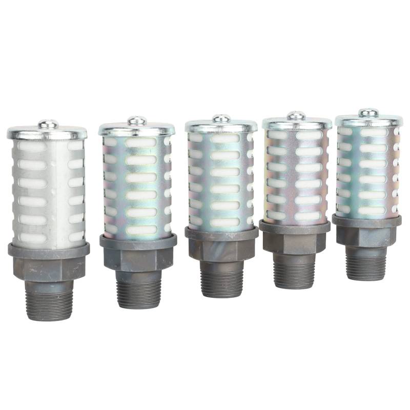 Pneumatischer Schalldämpfer, 5pcs Pneumatische Luftkompressor -Schalldruck -Hochdruckresistent Luftabsauger Schallding G3/4in von Ticfox