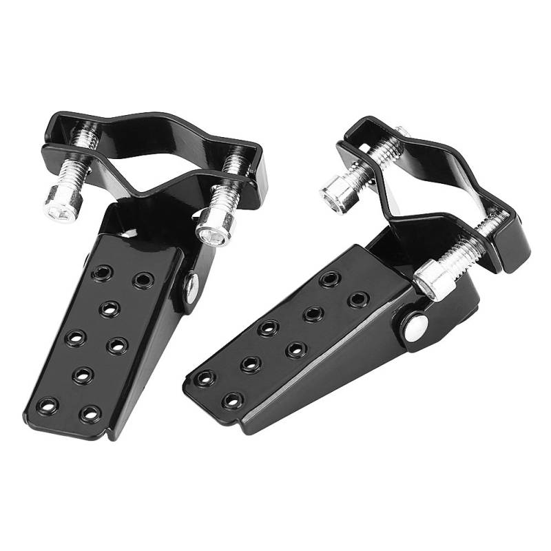 Fußrasten, Breite Fußrasten Motorrad Universal Dirt Bike Racing Fußrasten Rest Pedale Kit Links Rechts Schlanker Schwarze Stilvolle Fußrasten Klappbare Abgewinkelt Verbesserter Komfort Trittbre von Tiiyee