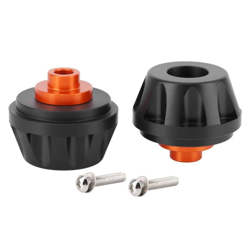 Gabel Rahmen Schieber Sliders, Gummivorderrad Motorrad Fallschutz Roller Moped Rad Absturz Schutz Pads Universal Sturzschutz Protektoren Sturzpad Kohlefaser Motorräder Absturzsicherung Schwarz von Tiiyee