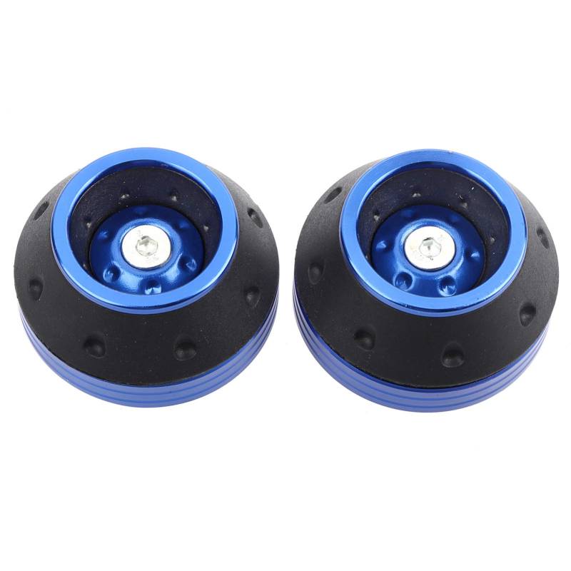 Vorderradgabel Sturzpads Crash Protector, CNC Aluminium Vorderradgabel Sturzpads Motorrad Absturzschutz Motorrad Vorderrad Motorrad Fallschutz Roller Moped Gabel Rahmen Rad Scooter Moped(Blau) von Tiiyee