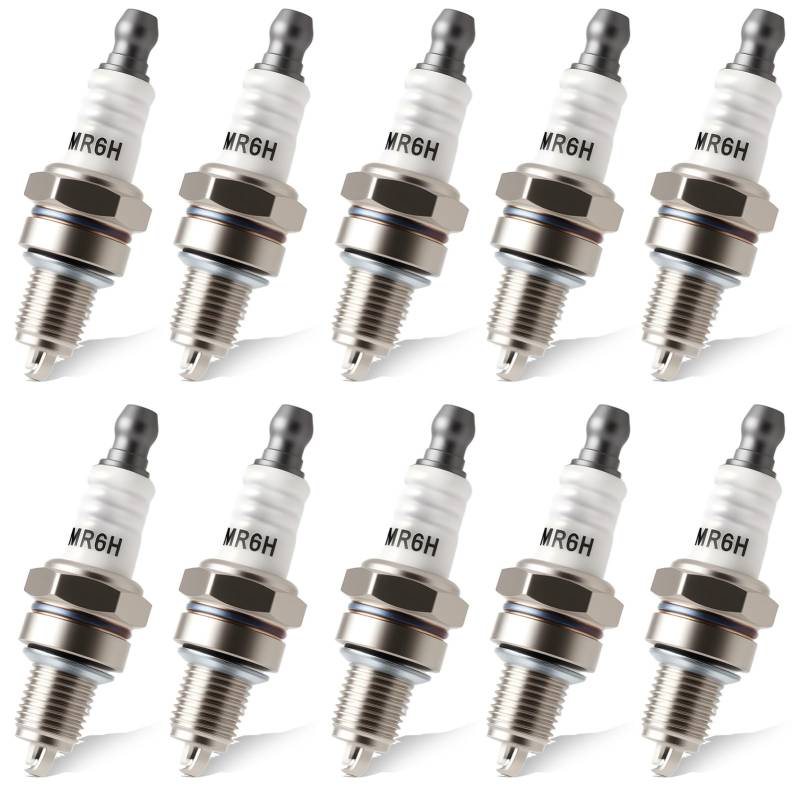 CMR6H Zündkerze - NGK CMR6H 3365 Ersatz kompatibel mit Stihl FS90 FS100 FS110 FS90R FS100R FS110R Trimmer, Kettensägen, Kettensägen NGK 3365, 10 Stück von Times Mark
