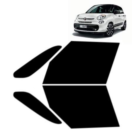 Passgenaue Tönungsfolie für-FIAT 500L 5-Türen 2012-... - Vordere Seitenscheiben (50% Hellschwarz) von Tintcom.com