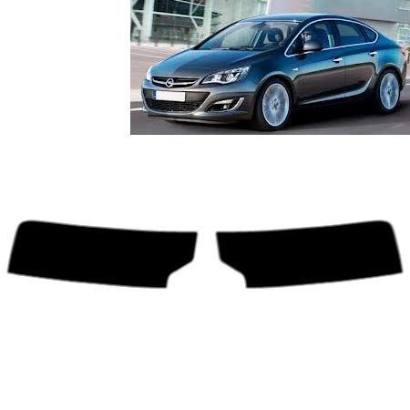 Sonnenblendstreifen für-Opel Astra J 4-Türen Limousine 2011-2018 Passgenaue Tönungsfolie (35% Mittelschwarz) von Tintcom.com