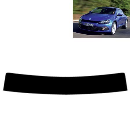 Sonnenblendstreifen für Scirocco 3-Türen 2008-2010 Passgenaue Tönungsfolie (50% Hellschwarz) von Tintcom.com