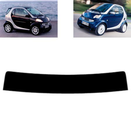 Sonnenblendstreifen für-Smart City Coupe 3-Türen 1998-2006 Passgenaue Tönungsfolie (05% Tiefschwarz) von Tintcom.com