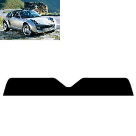 Sonnenblendstreifen für-Smart Roadster Coupe 3-Türen 2003-2006 Passgenaue Tönungsfolie (05% Tiefschwarz) von Tintcom.com