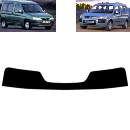 Tintcom.com Sonnenblendstreifen für-Citroen Berlingo 5-Türen 1997-2009 Passgenaue Tönungsfolie (35% Mittelschwarz) von Tintcom.com