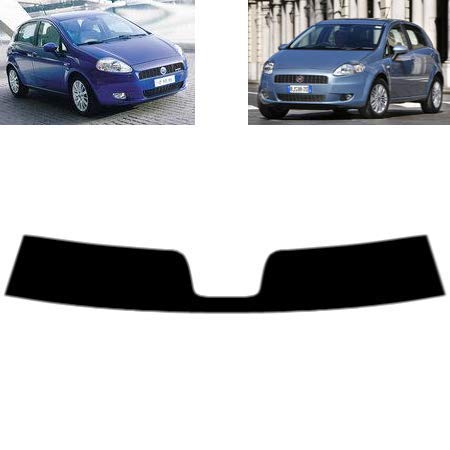 Tintcom.com Sonnenblendstreifen für-FIAT Grande Punto 5-Türen 2005-2009 Passgenaue Tönungsfolie (35% Mittelschwarz) von Tintcom.com