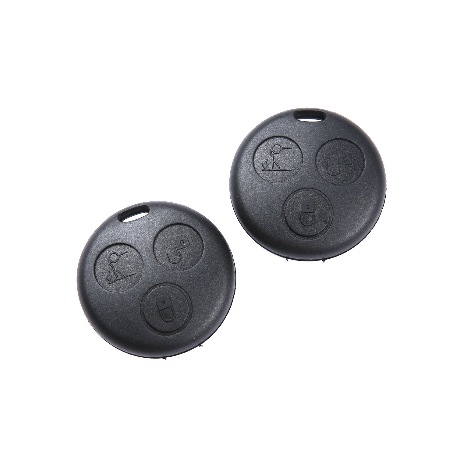 tinxi® 2X 3Tasten Schlüssel Gehäuse für Smart ForTwo MC01 450 Fernbedienung Knopf Auto Key von Tinxi
