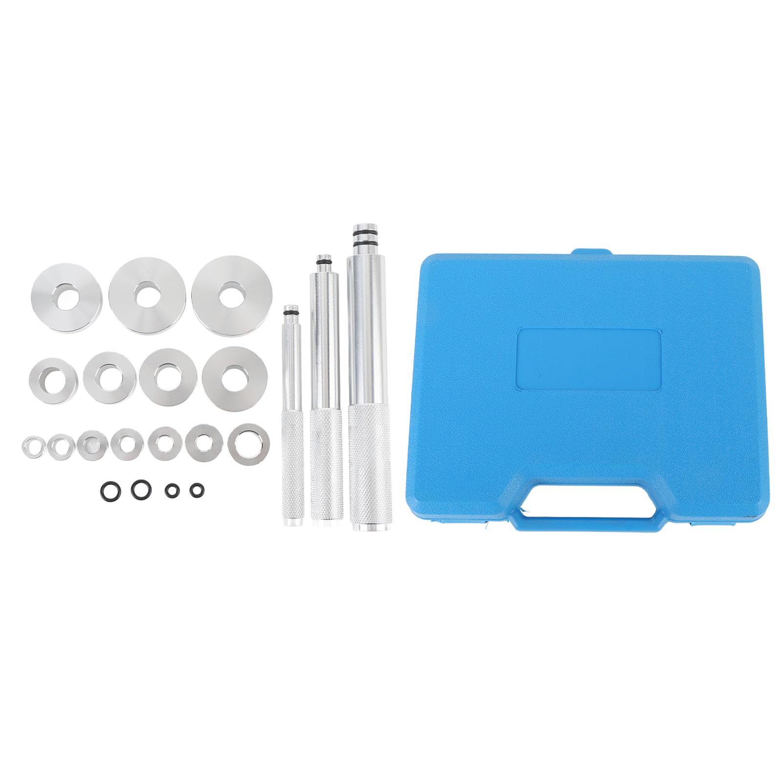 17 Stück Lagerpressen Satz, Universal Aluminium Lagerring und Dichtung Einbausatz mit 14 Lageradaptern und Aufbewahrungskoffer, Motorräder Radachse Buchsen Installationssatz 17 Stück Lagerpressen Satz, Universal Aluminium Lagerring und Dichtung Einbausatz mit 14 Lageradaptern und Aufbewahrungskoffer, Motorräder Radachse Buchsen Installationssatz von Tissting