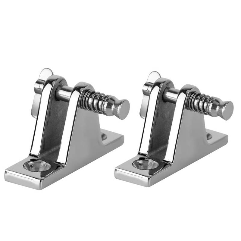 Tissting 2 Stück Deck Scharnier Halterung, Marine Halterung Edelstahl Bootszubehör Deck Bootszubehör Scharnierhalterung Boat Accessories für Schnellverschluss Deckscharniere Deck von Tissting