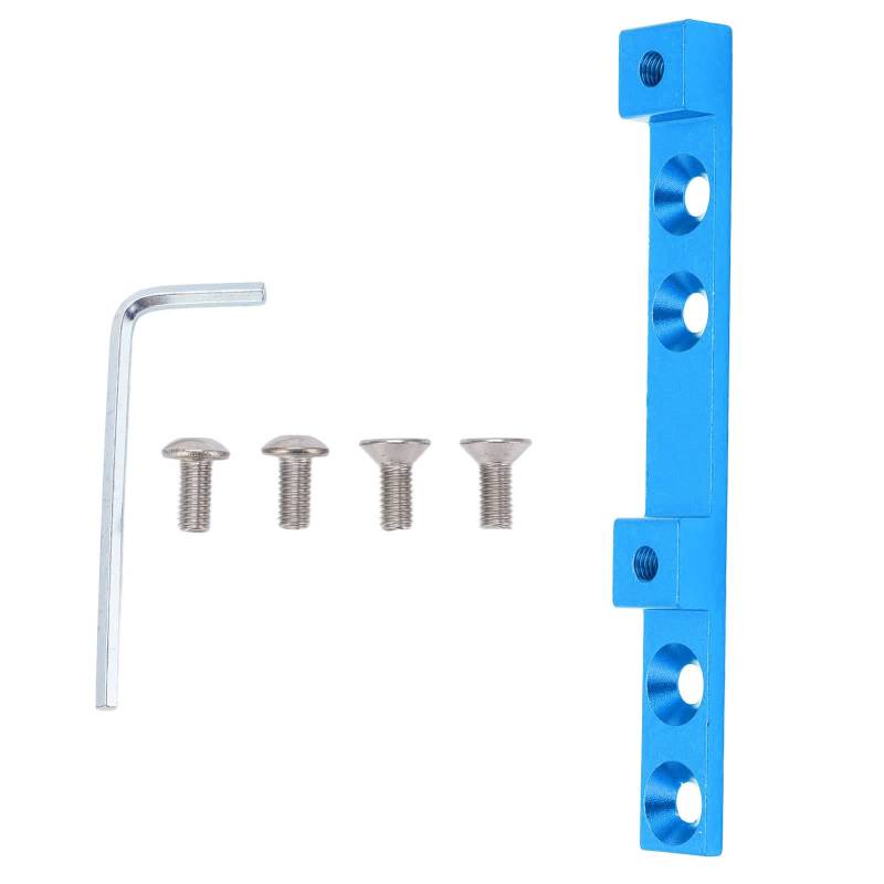 Tissting Fahrrad Flaschenhalter Adapter, Aluminium Legierung Fahrradflaschenhalter Loch Regulator Vier Löcher Positionsanpassung Fester Rahmenregulator für Radsport Flaschenhalter(Blau) von Tissting