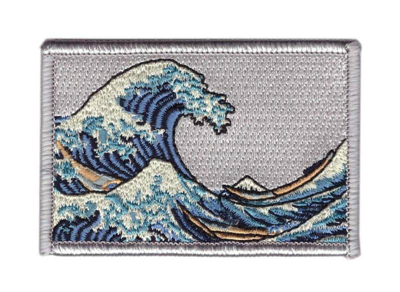 Titan One Europe - The Great Wave Off Kanagawa Motivational Jacket Decorative Patch Die große Welle vor Kanagawa Aufnäher Aufbügler Patch von Titan One Europe