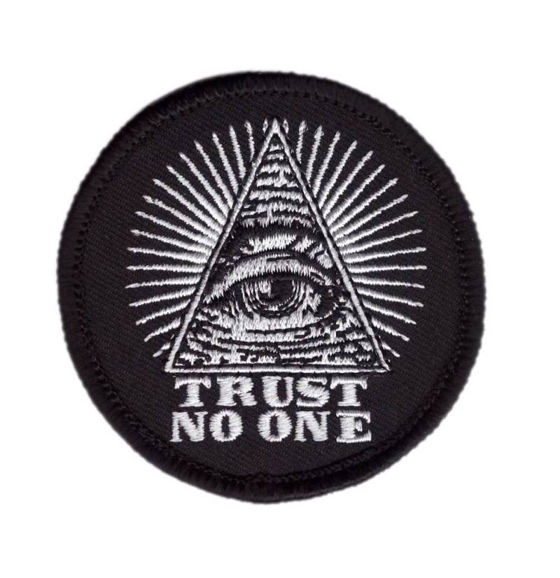 Titan One Europe - Trust No One Eye of Providence Masonic Anarchy Patch Traue Niemandem Auge der Vorsehung Freimaurer Aufnäher Aufbügler von Titan One Europe