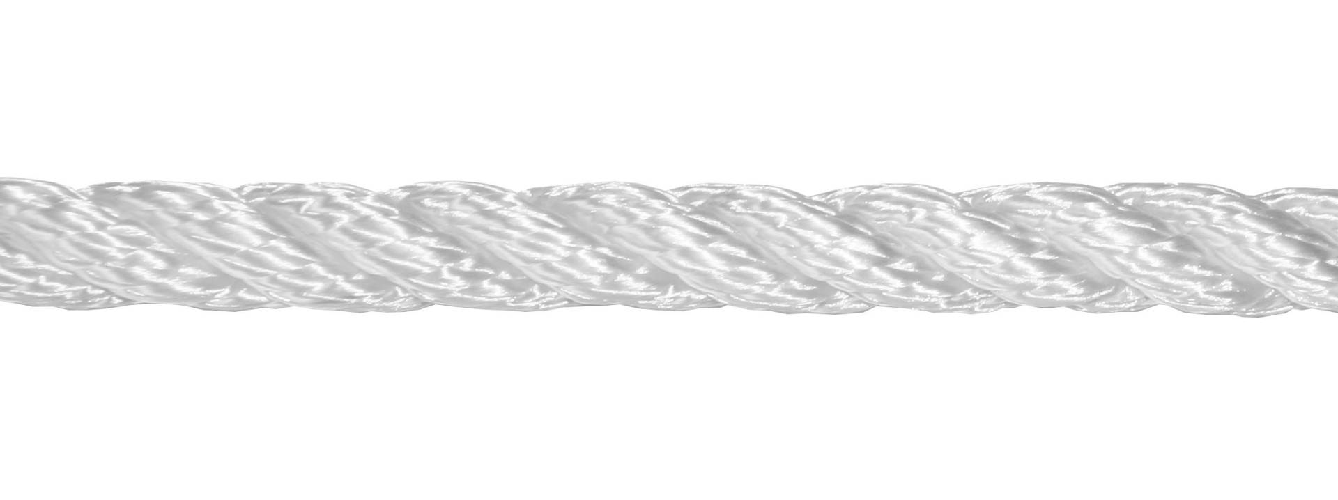 TITAN 10618885 Dreistrang-Tau für Verankerung Durchmesser 10 mm, Länge 6 m, Weiss von TITAN