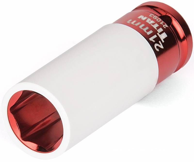 Titan 21093 1/2-Zoll-Antrieb x 21 mm, nicht beschädigende Schlagmutter-Stecknuss von Titan