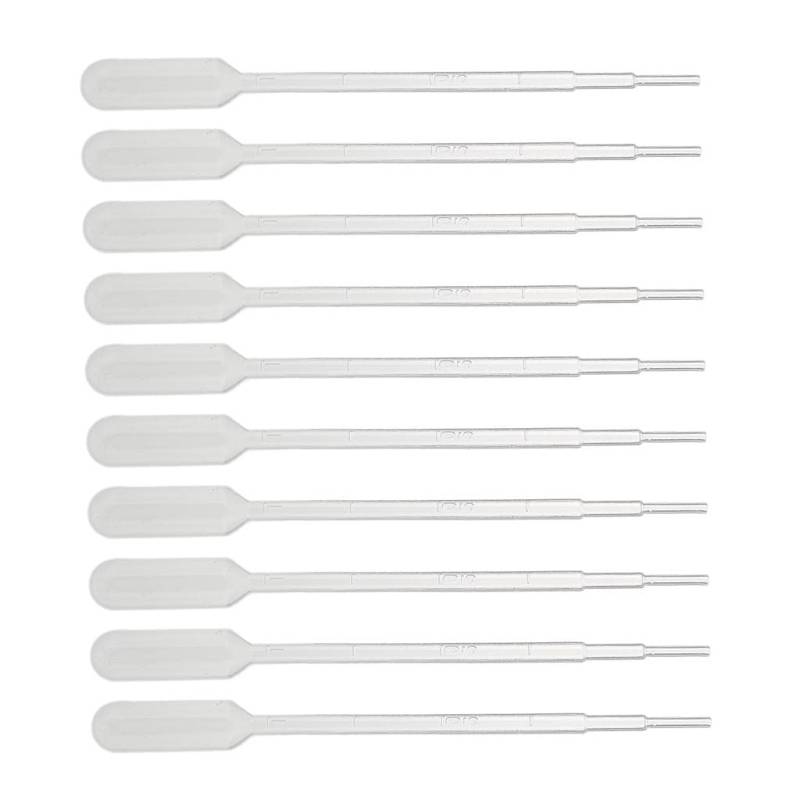 Tiuimk 1 ml sterile Pipette, 10 Stück, transparent, aus LDPE-Polyethylen-Material von Tiuimk
