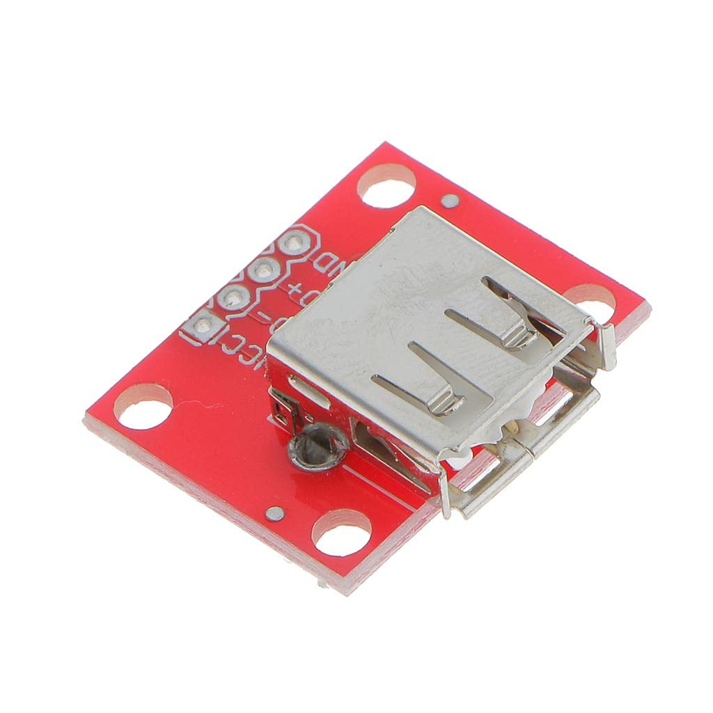 Tiuimk USB Breakout Board Power Modul – Buchse USB Typ A Stecker auf 0,15 Zoll Header von Tiuimk