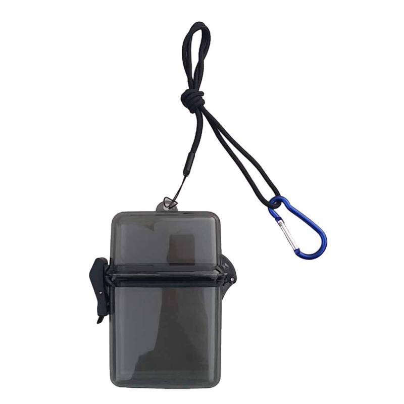 Tiuimk Wasserdichte Box Container Clip für Tauchen, Schnorchel, Kajak, Grau von Tiuimk