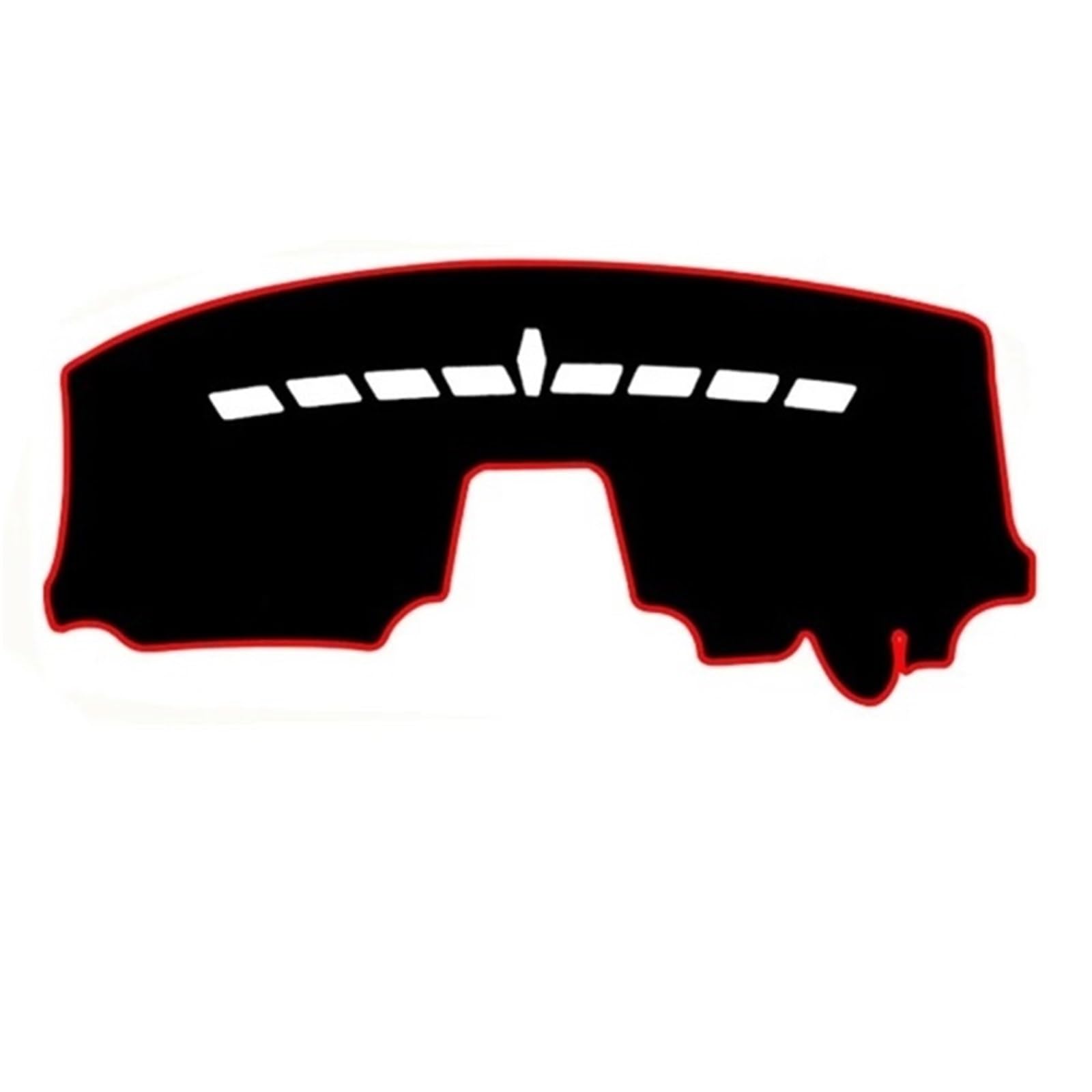 Armaturenbrett-Matte Für Chevrolet Für Sonic Für Aveo 2010-2015 Auto Dashboard Abdeckung Dash Matte Sonnenschutz Nicht-Slip Pad Zubehör Armaturenbrettmatte(Red Side RHD) von TjOta