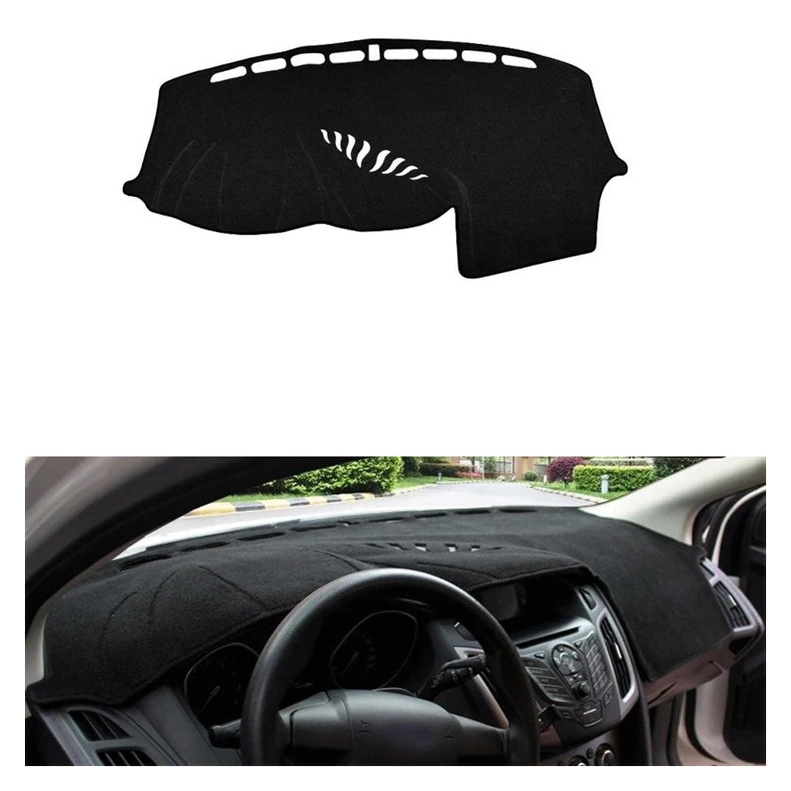 Armaturenbrett-Matte Für Ford Für Focus 3 MK3 2012-2018 LHD Auto Dashboard Vermeiden Licht Pad Instrument Plattform Schreibtisch Abdeckung Matten Teppiche Zubehör Armaturenbrettmatte(Black Side LHD) Armaturenbrett-Matte Für Ford Für Focus 3 MK3 2012-2018 LHD Auto Dashboard Vermeiden Licht Pad Instrument Plattform Schreibtisch Abdeckung Matten Teppiche Zubehör Armaturenbrettmatte(Black Side LHD) von TjOta